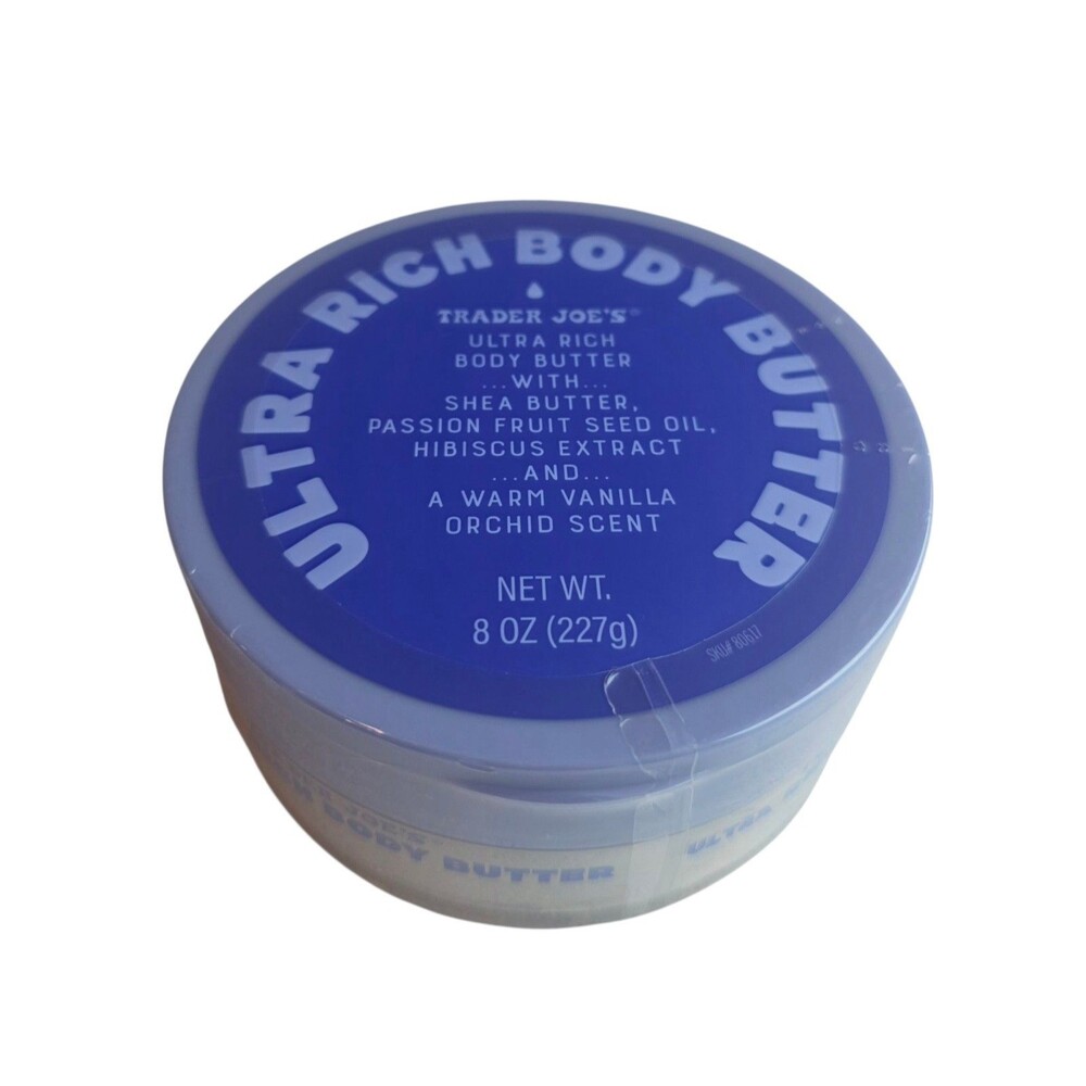 1× Trader Joe's Ultra Rich Body Butter Warm VanillaOrchid 8oz-Limited Edition
